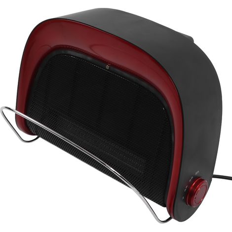 Chauffage de bureau/sous table pour la maison, chauffage soufflant mural étanche pour salle de bain, modèle mécanique, rouge, extra lourd. (1/5)