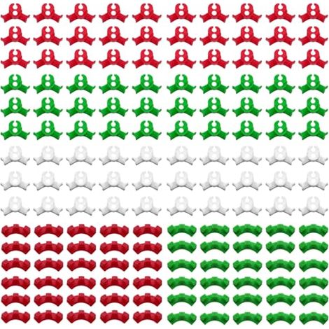 Pinzas para doblar plantas, 150 unidades, pinzas LST, pinzas de entrenamiento de bajo estrés de 90 grados para doblar tallos de plantas y cambiar la dirección de crecimiento (2 tamaños)