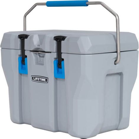 Lifetime Kunststoff Kühlbox Premium 26 Liter Grau 33x55x41 cm (1/5)