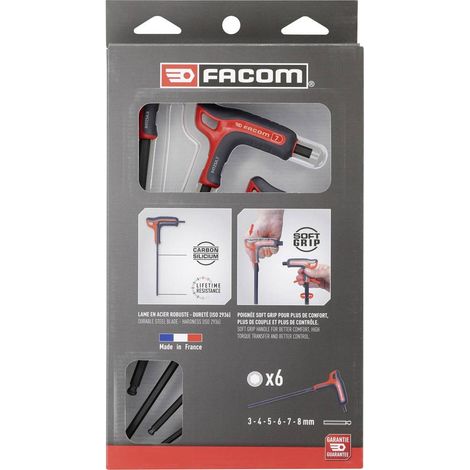Facom Officina e meccanica Kit di chiavi a brugola 6 parti Brugola interna (1/2)