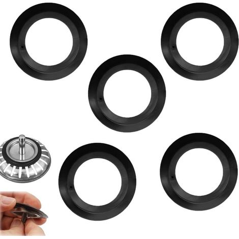 Lntyq – Lot de 5 joints toriques en caoutchouc pour bonde évier – Diamètre 54mm extérieur, 32mm intérieur – Remplacement rapide et facile