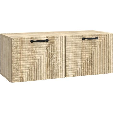 vidaXL  Wall-Mounted TV Cabinet  Sonoma Oak 78.5 x 31 x 30 cm