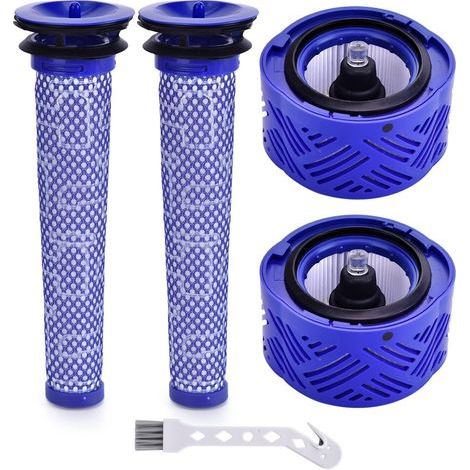 Set of 2 filters for V6 vacuum cleaners, 2 V6 pre-filters, compatible with Dyson vacuum cleaner accessories, compatible with Dyson V6 Absolute, V6 Animal, V6 Motörhead V6 (1/5)