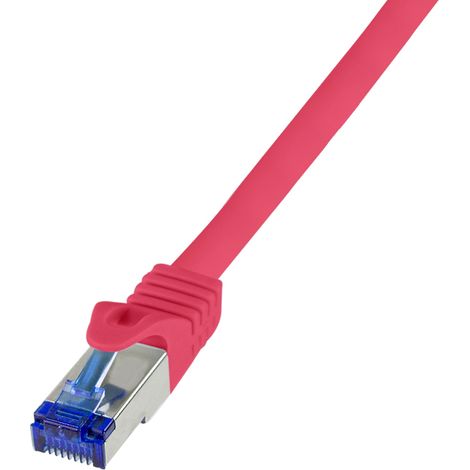 LogiLink C6A014S cable de red Rojo 0,25 m Cat6a S/FTP (S-STP) Alrededor (1/4)