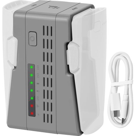 Chargeur de batterie double 45 W avec charge de stockage pour drone Neo 2 Hub de charge bidirectionnel, charge rapide deux batteries accessoires (1/5)