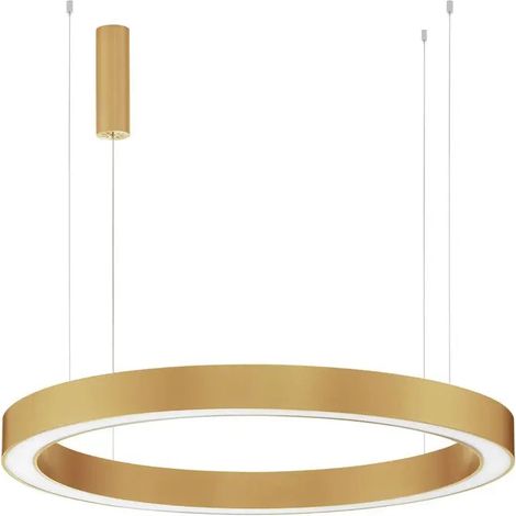 [NEUWERTIG] B-Ware Nova Luce Pendelleuchte Hängeleuchte Morbido Led Messing Dimmbar Cct ø 100 Cm