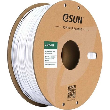 Filamento impresora 3D esun eabs+ high speed 1 kg blanco