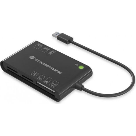 CONCEPTRONIC Smart ID Card Reader All-In-One schwarz