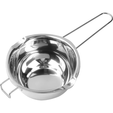 Bol bain-marie inox + poignée – choco, fromage, sucre, beurre, caramel, bougies