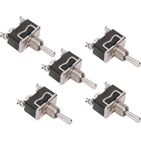 Lot de 20 interrupteurs à bascule BERM à 3 niveaux et 3 broches avec mini voyant LED BEM-123F 15 A 250 V CA (1/5)