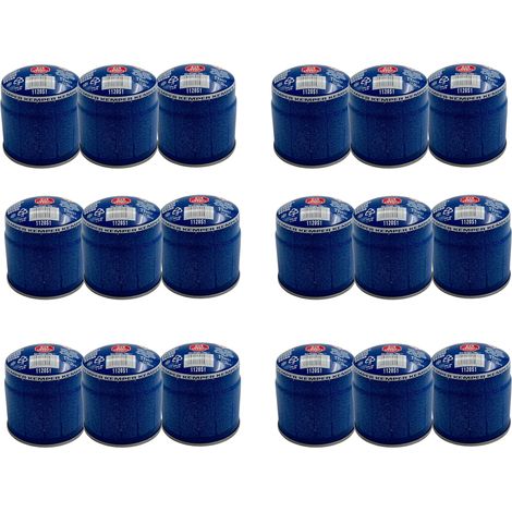 Bomboletta GAS BUTANO KEMPER bombola 190gr ricarica bbq, fornello e campeggio 18 pezzi