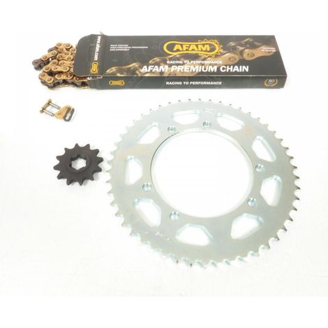 AFAM-Kettensatz für Suzuki 50 SMX, Baujahre 2001 bis 2003, 15x50, (1/4)