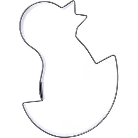 Cortador de galletas de acero con forma de pollito, 7 cm (1/4)
