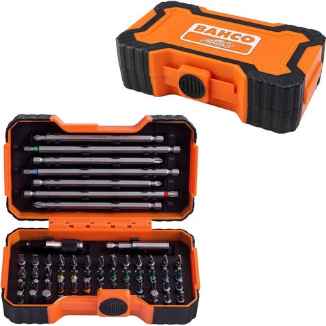 Bahco 59/S54BC 54 Piece Colour Coded Screwdriver Bit Set 125mm 25mm BAH59S54B (1/5)