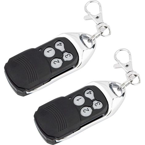 Pack of 2 Rolling Code Remote Controls Compatible with Normstahl Crawford EA433 2KS, EA433 4KS, RCU 433-2, RCU 433-4, N002800, T433-4 EA433 2KM Micro 433.92 MHz