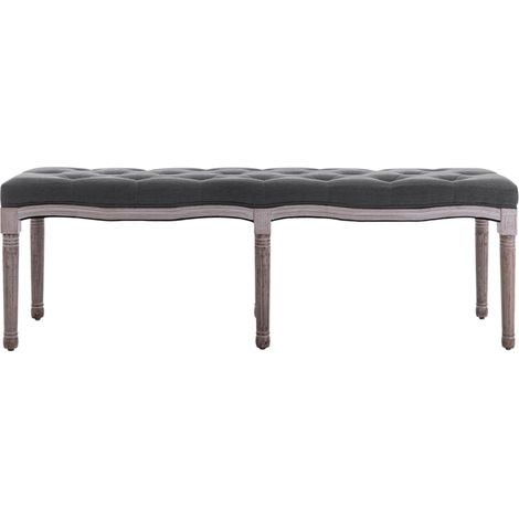 vidaXL Bank aus massivem Holz 150x40x48 cm Dunkelgrau
