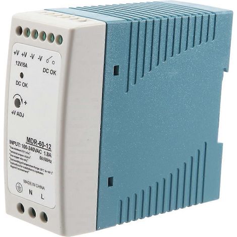 MDR-60 12V 60W Din Rail power supply ac-dc driver voltage regulator-- (1/5)