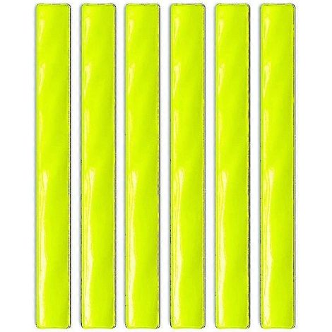 Lot de 6 bandes réfléchissantes de sécurité pour pantalon de vélo, clipsables et inférieures. (1/2)