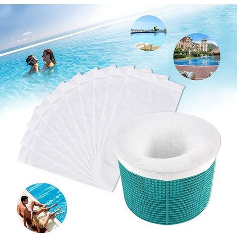 10 chaussettes de skimmer de piscine, maille ultra-fine, filtre à pollen, feuilles et cheveux-AquaForge (1/5)