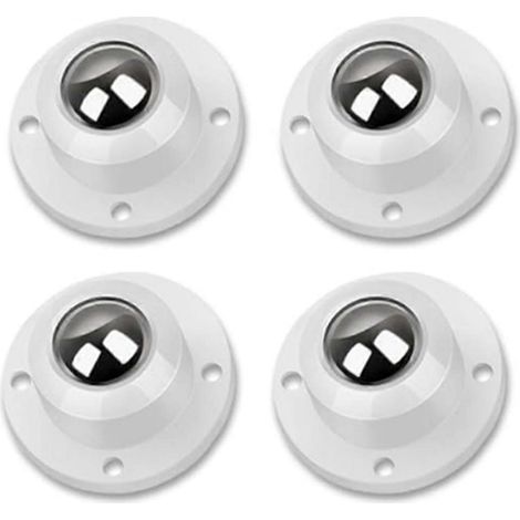 Lot de 4 roulettes auto-adhésives pour meubles, poubelles, poulie universelle, rotation à 360° (1/5)