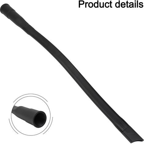 Bocchetta piatta flessibile extra lunga per aspirapolvere, bocchetta da 62 cm con attacco da 35/32 mm per la pulizia profonda dietro gli elettrodomestici, sotto i mobili e lungo i bordi (1/4)