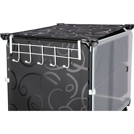 Armoire modulable, Étagère de Rangement à Chaussures, en Plastique, 8 Compartiments, Montage Facile (1/5)