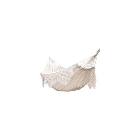 Amaca doppia in cotone - 2 persone - Stile brasiliano - Portata massima 240 kg - Giardino, campeggio, viaggio - 320 cm (1/5)