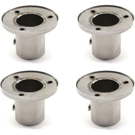 Soportes para rieles de ropa para tubos de 22 mm - Resistentes y prácticos - KZQ
