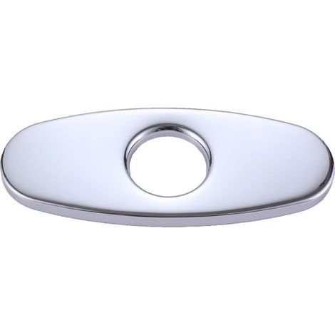Panneau de recouvrement de trou de 5,5 pouces, couvercle d'évier en acier inoxydable pour robinets d'évier de salle de bain ou de cuisine, robinets mélangeurs à 1 ou 3 trous (argent) (1/4)