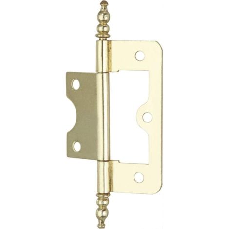 Charnière affleurante Electro-Laiton, 63 mm, Set de 2 Pièces (1/2)