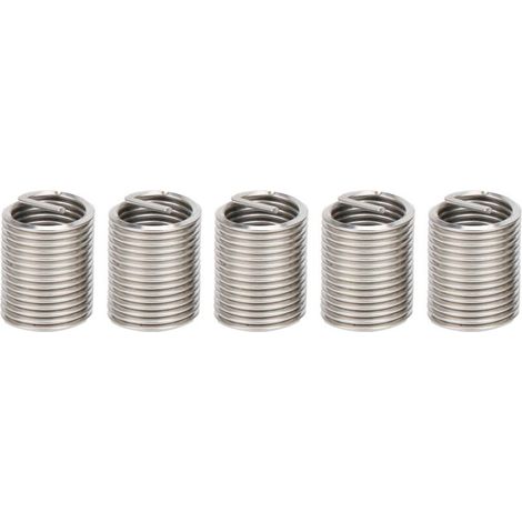 Lot de 5 inserts filetés mâles et femelles réducteurs pour écrous, outil de réparation, fixation en acier inoxydable M22x2,5x2D (1/5)