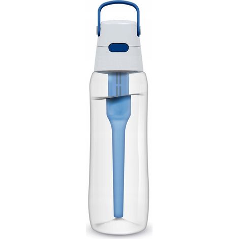 Botella de agua Dafi Solid con filtro, azul, 0,7 l, fabricada en Tritan. (1/5)