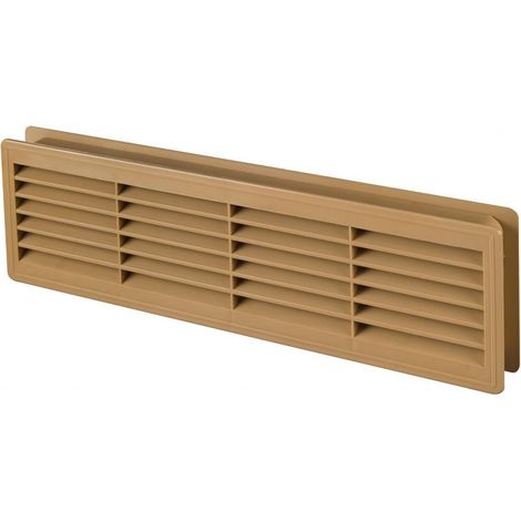 120x440mm Innentür Kunststoff-Lüftungsgitter Lüftungskragen Eiche Farbe (1/3)