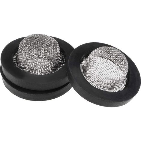 Rondelles Caoutchouc Plat 19mm Diamètre Externe 13mm Diamètre Interne 3mm Épaisseur avec Inoxydable Acier Inlet Filtre pour Robinet Tube Eau Tuyau Paquet de 3 (1/4)