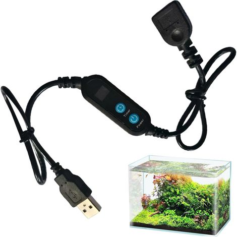 Câble de compte à rebours USB avec adaptateur réglable Câble de commutation USB avec minuterie d'arrêt automatique pour bandes LED, moteurs de ventilateur, pompes d'aquarium (1/5)