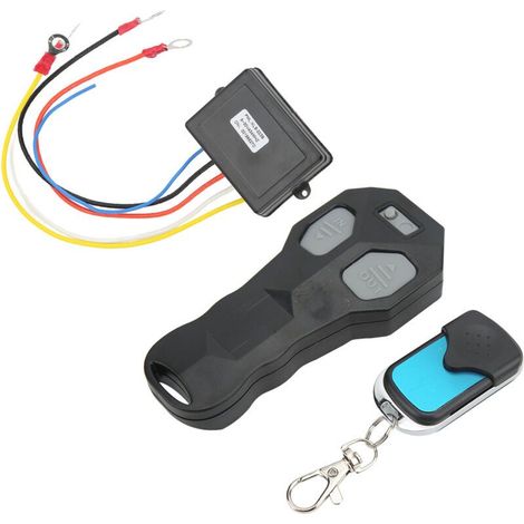 Bnineteenteam Télétémotrice de Treuil de Récupération sans Fil, Kit à Distance Universal 9‑30V Winch, Ajustement du combiné d'étanchéité de la Gamme de 75 Pieds pour Le Camion VAT de Voiture (1/5)