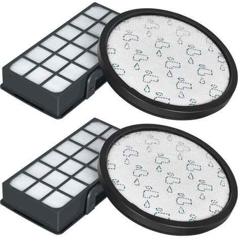 Filtres HEPA pour Rowenta X-Trem Power Cyclonic RO6984EA RO6941EA RO6963EA RO6921EA RO6971EA RO6993EA (Modèle RO69XX) Aspirateurs, Filtre de Rechange Accessoires ZR006001 (Lot de 2) (1/5)
