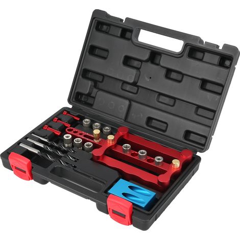 Set mit 5 verstellbaren Scharnierbohrern 15–35 mm, blaue Hartmetall-Lochöffner für Holzbearbeitung, Holzreiben und Präzisionsbohren (1/5)