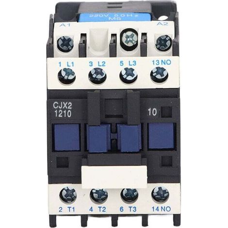 Contacteur AC CJX2‑1210 Alimentation haute sensibilité pour installation électrique 12A 50HZ 220V (1/4)