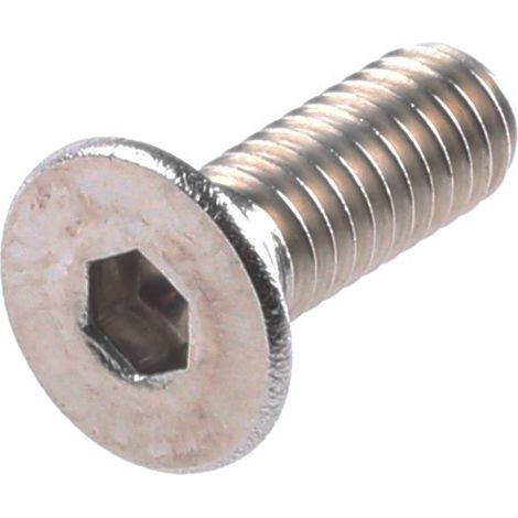 Vis à six pans creux, M6 x 10mm, tête Vis fraisée à tête creuse hexagonale, en Acier Inoxydable ( Prix pour Sachet de 50 )