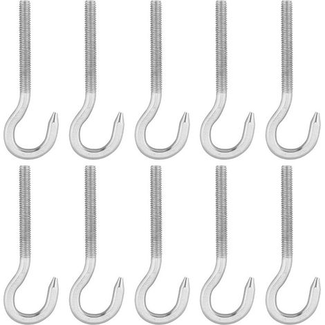 Lot de 10 vis à crochet M6, anneau de serrage en acier inoxydable 304 haute dureté (1/5)