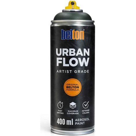 Bombe de peinture - Vert noir - Belton - Urban Flow - 400ml - Haute couvrance