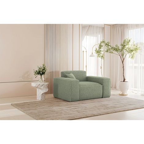 Sessel Designersessel CELES PREMIUM in Stoff Sven Hellgrün