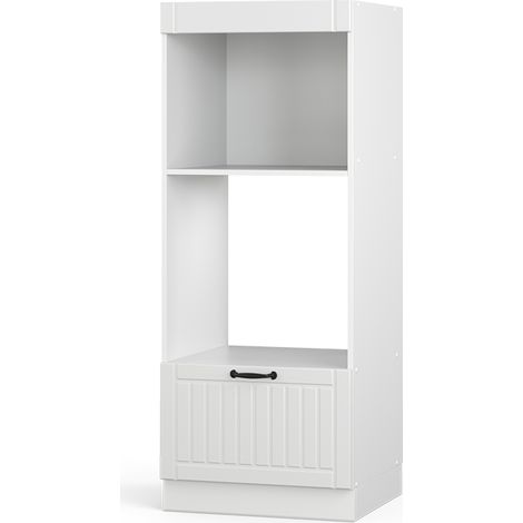 Set mobili bagno Fame-Line, Bianco rustico, 60 cm aperto, Vicco