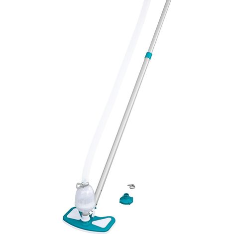 Kit de Mantenimiento para Piscinas Bestway AquaClean con Pértiga 279 cm, Limpiafondos y Recogehojas, Conexión a Depuradora