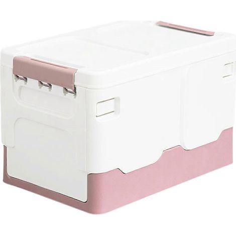 Boîte de rangement, boîte à livres pliable, boîte de rangement rose pour salle de classe --- (1/5)