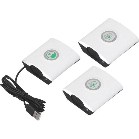 Interphone sans fil 433MHz 2 postes extérieurs + 1 intérieur, visiophone longue distance 2 voies, kit sécurité maison, blanc, talkie-walkie mural (1/5)
