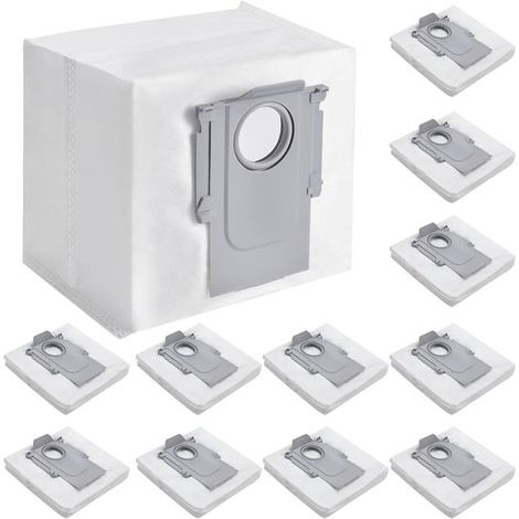 12 bolsas para aspiradora compatibles con Roborock Q5+, Q5 pro+, Q7+ y Q7 Max+, S7 MaxV Ultra, S7 Pro Ultra, Q8+ max y pro, S8+ y S8 Pro Ultra (1/5)