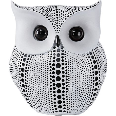 Ornement hibou - blanc, décorations créatives en résine, décorations de jardin et de ferme, décorations de table (1/5)