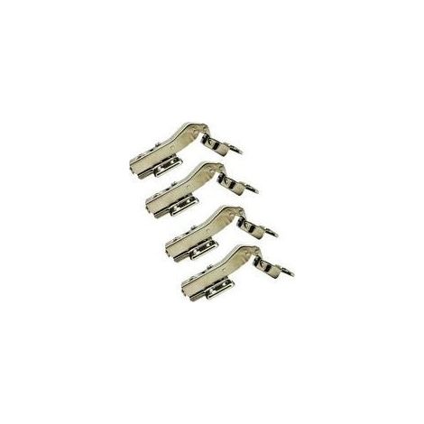 Charnières à 45 degrés 35 mm avec amortissement hydraulique pour portes d'angle spéciales, charnières à fermeture douce pour armoires, placards et portes pliantes angulaires, lot de 4 (1/4)